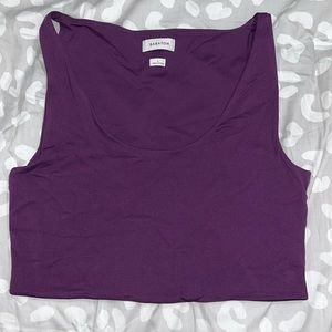ARITZIA BABATON CONTOUR SCOOPNECK TANK DEWBERRY PURPLE SIZE L